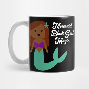 African American Black Girl Mermaid Mug